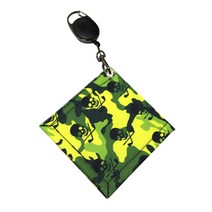 투톤 골프공 반반 고반발 2피스 가성비 골프 공 청소 수건 with carabiner hook camouflage square 양면 골프 공 club head wiping, 초록, 협력사
