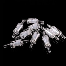 스윙체크밸브 10pcs 산소 펌프 공기 파이프 체크 밸브 수족관 체크 밸브 편도 비 반환 밸브 수족관 공기 펌, 03 White