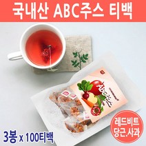 BMS ABC티백 레드 비트 사과 당근 차 티백 면역력에 좋은차 채소 ABC 쥬스 건강차 국내산, 3봉