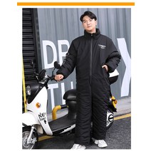배달대행 오토바이 방한복 방한바지 배달방한복 2종, 블랙