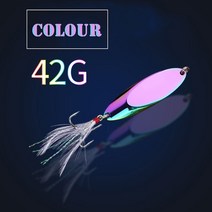 빅베이트 오징어스틱 명품 루어 쏘가리 2.5-42g 금속 숟가락 샤프 고음 후크 깃털 하드 장식 조각 인공 민물 스피너 미노우 미끼 낚시, 색상 y