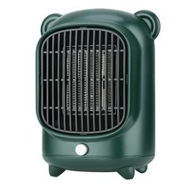 부탄가스난로 난로대여 난로렌탈 ATWFS-가정용 데스크탑 전기 히터 500W/220V 소형 PTC 빠른 난방 조용, 01 Green_01 EU