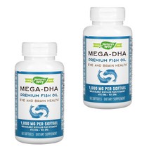 네이쳐스웨이 메가 DHA 프리미엄 피쉬 오일 1000mg 60정 2통
