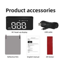 자동차속도계 헤드업 디스플레이 hud 허드 자동차 증강현실 m3 auto obd2 gps head-up display car electronics 프로젝터 속도계 for all, m1