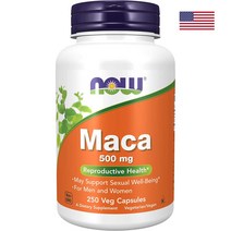 나우푸드 마카 500mg 250베지캡슐 250일분 마카뿌리 추출물, 1개, 기본