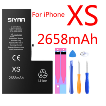 배터리 SIYAA-애플 호환 아이폰 호환용 애플 6S 6 7 8 플러스 X SE 5S 5 5C XR XS 11 12 13 미니 프로 맥스 4s 4 교체형 휴대 전화 도구, [26] XS  2658mAh
