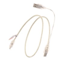 미니 USB 케이블 듀얼 USB 2.0 유형 A - 미니 B 케이블, 화이트, 설명, 설명