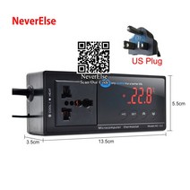 110v 220v 지능형 디지털 온도 조절기 수족관 파충류 난방 디지털 디스플레이 습도 컨트롤러, No1(US Plug), As picture