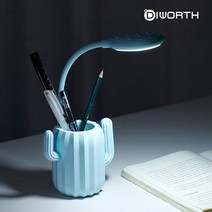 공부하는시간 (선인장 테이블 램프 WX02) LED 스탠드 책상조명 테이블램프, 핑크