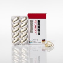 에너부스터 알티지 오메가3 독일 수입 완제품 식물성캡슐, 1000mg/30캡슐, 3개