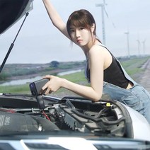 샤오미 70Mai 차량용 점프 스타터 70마일 비상시동 핸드폰 보조배터리 휴대용 점프스타터, 11100mAh, 1개