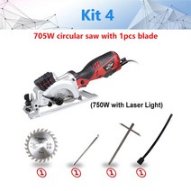 미니전기톱 목공 테이블톱 합판재단기 120v230v 600w705w 전동 공구 전기 미니 원형 톱 레이저 다기능 톱 절단 목재 PVC 튜브 타일, CHINA|kit4|AU