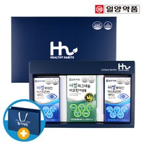 일양약품 루테인 아스타잔틴 2박스+마그네슘 비오틴 1박스 선물세트 (쇼핑백), 1세트