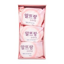 알뜨랑 핑크 옐로우 140G 3개입 단단한 비누 좋은향, 알뜨랑 옐로우 3개입