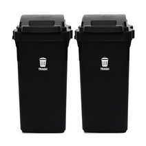 캡틴 분리수거함 60L 2P, 블랙