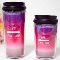 인생은 사랑 포토 텀블러 선물포장, 플라스틱　[ 500ml](+5000)