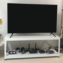 철제 티비 다이 거실장 TV 선반 T22, 900x300, 450, 블랙