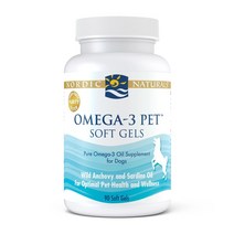 노르딕 내추럴스 오메가3 펫 포 도그 330 mg EPA 165/DHA 105 90 소프트젤, 1개, 90정
