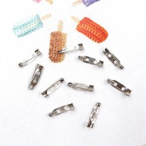 15mm/20mm 일자 브로치핀-니켈 10개 프랑스자수 퀼트, 20mm일자 브로치핀-니켈 10개