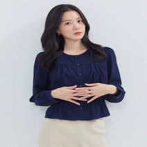 로엠 로엠 라운드넥셔링블라우스 _K RMBLC4TRT1