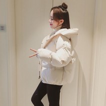 푸퍼패딩 숏 대장 푸파 다운 겨울 여성 짧은 스타일 느슨한 빵 면화 조수 겨울 옷
