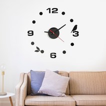 (GTS44169)숲속휴식 붙이는 DIY 벽시계 저소음 인테리어시계, 단품