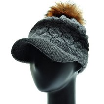 플릭앤플록 HCS20.털방울 벌집 니트 중년 여성 캡모자 엄마 비니