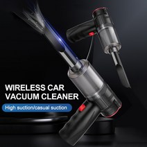 엔진 송풍기 무선 진공 청소기 150W 고전력 공기 먼지 떨이 송풍기 도구 자동차 홈 노트북 용 충전식, 01 RED