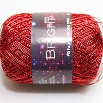 뜨개몰 뜨개 털실 뜨개실 가방실 소품실 메탈실 브라이트, 109.빨강