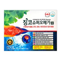 징코 슈퍼오메가 연질캡슐 120캡슐 (4개월) 혈행개선+혈관청소