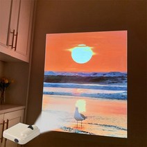 포토존 Ins 풍경 프로젝션 램프 생일 파티 배경 벽 사진 소품 바다 구름 조명 룸 장식, 02 A2 set