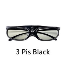 BenQ-W1070 W700 프로젝트와 호환되는 DLP 링크 프로젝터 용 액티브 셔터 안경 DLP-Link 3D USB 충전식, 07 3pis Black