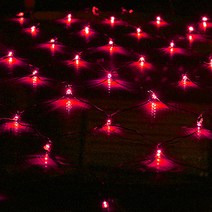 LED 200구 연결그물[무점멸형], 투명선_백색