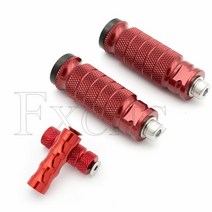 Honda forza 125 hornet 250 cbr125 용 발판 범용 모터사이클 오토바이, 13 Red Set