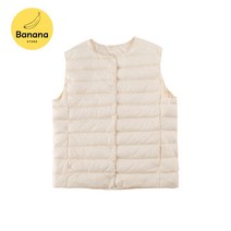 Banana Store UNIQLO STYLE 올 시즌 여성용 울트라 라이트 다운 조끼 V 넥 라인 및 라운드 Packable Puffer VEST M-3XL