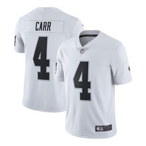 NFL 라스베이거스 레이더스 4번 데릭 카 럭비 미식축구 저지 유니폼