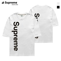 슈프림 Supreme 5부 반팔 세로슈프림 빅사이즈 반팔티셔츠