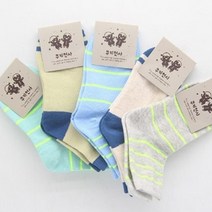 오너클랜 아동용 라인 중목양말 5-6세용 랜덤 5켤레[WC60A84]