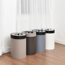 해피앤클린_ 종량봉투 압축 푸시통 20L, 브라운