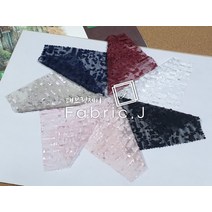 패브릭제이 번아웃원단 구름 폴리레이온 혼방 원단 겉감 7종 FJ-006, 블랙(Blakc)