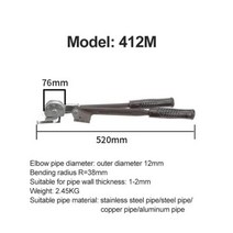 borx 3-in-1 수동 파이프 벤더 벤딩 머신 금속 180도 미터법 68mm10mm12mm14mm16mm 파이프 벤더 핸드 툴, 412m