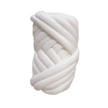Roomxyd 패브릭 자이언트얀 벨벳 뜨개실 망고실 1KG, 화이트, 1개
