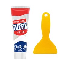 [1+1]틈새마카 줄눈마카 tile agent porcelain with 스크레이퍼 수리 펜 수정 필러 세면기 빠른 건조 전문 욕조 페이스트 mouldproof 방수(총2개), 100ml