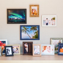 액자와 사진인화를 한번에 [사진인화+액자세트] 3x5 4x6 5x7 6x8 8x10 A4 11x14 A3 스마트폰 카톡 사진출력 사진액자 독일 수입 프리미엄 인화지 액자자체제작, 5x7 사진인화+액자, 22 엣지앤틱그린