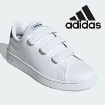 아디다스 어드반 코트베이스 벨크로 화이트 운동화 GX0723