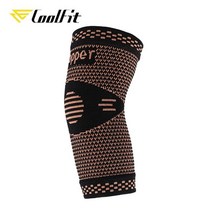 테니스 장갑 여름용 Coolfit 1pcs 구리 팔꿈치 압축 슬리브 건염 관절염 골프 팔꿈치 및 용 구리 팔꿈치 중괄호, 1개, l