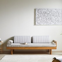 다솔 북유럽 미송 통원목 소파베드 C형 베드벤치소파, 색상:단일상품