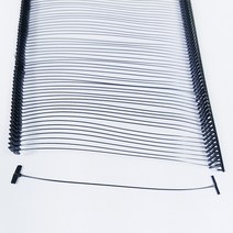 페토닷컴 옷 의류 라벨 택총 심 핀 알 택끈, 1개, M. 블랙 택핀 75mm 1박스