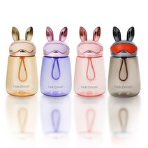 댄디래빗 플라스틱 보틀 1p 어린이물병, 블랙