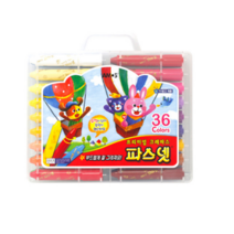파스넷 크레파스 36색 손에묻지않는 크레용 베이비 유아 아쿠아